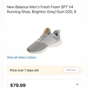 New Balance Men's Fresh Foam Runner - Grey with Gum Accents